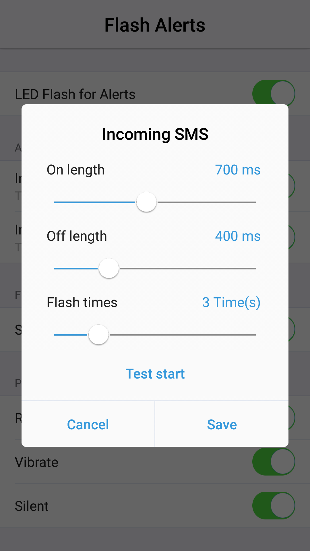 اسکرین شات 4 برنامه Flash Notification for All
