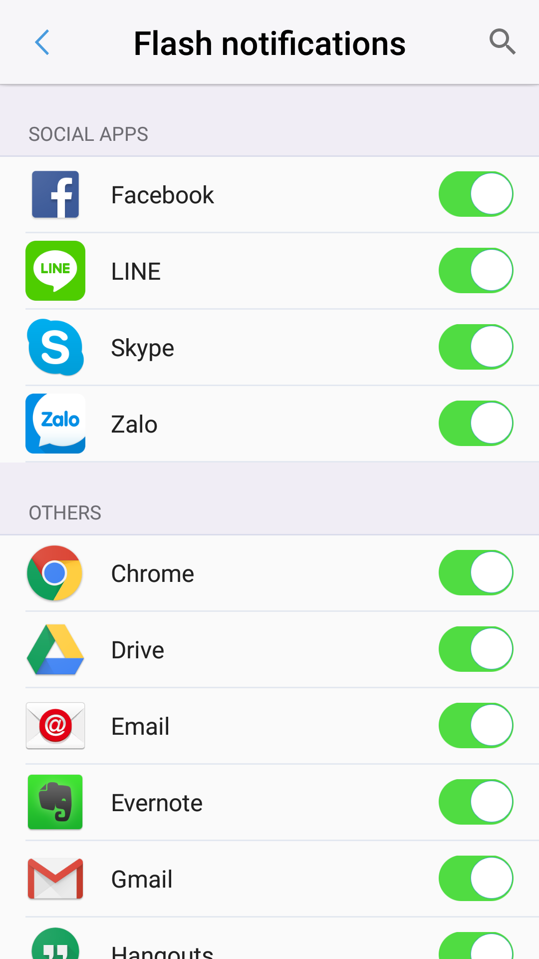اسکرین شات 2 برنامه Flash Notification for All