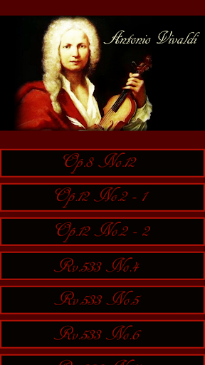 اسکرین شات 1 برنامه Antonio Vivaldi