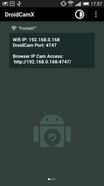 اسکرین شات 1 برنامه DroidCamX Wireless Webcam Pro