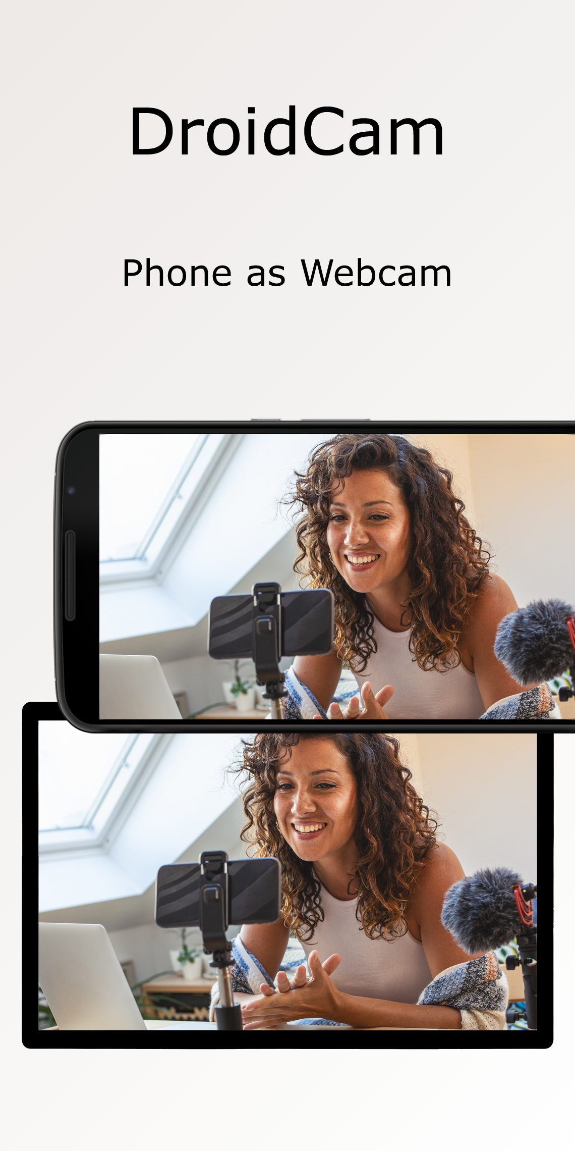 اسکرین شات 1 برنامه DroidCam Webcam & OBS Camera