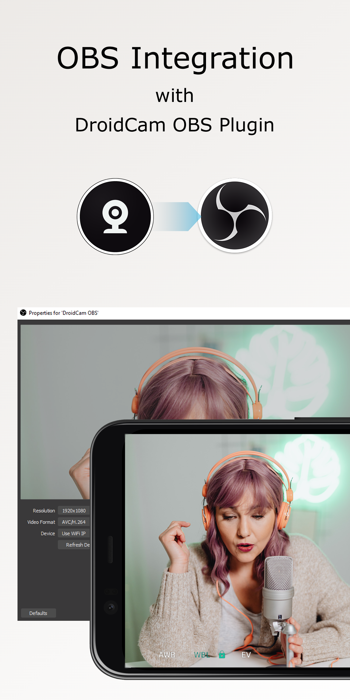 اسکرین شات 4 برنامه DroidCam Webcam & OBS Camera