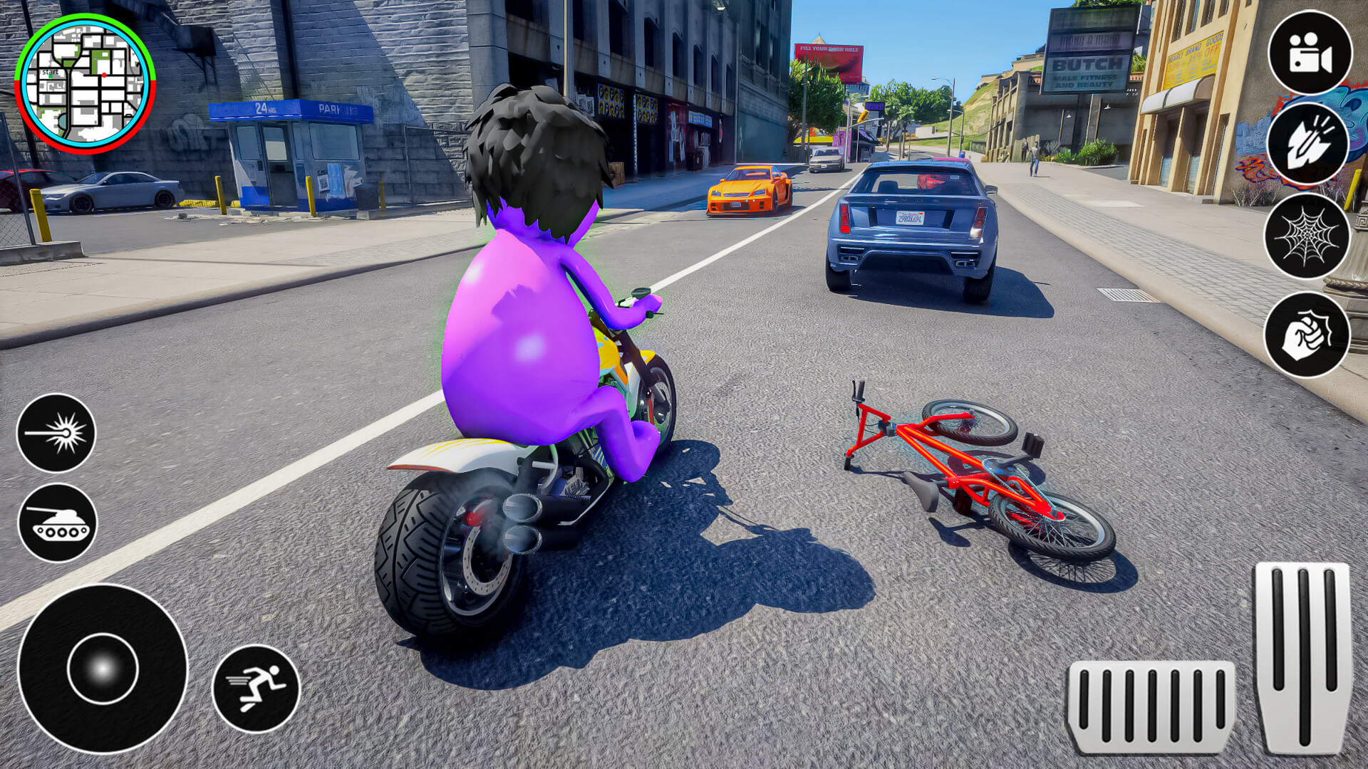 اسکرین شات 2 برنامه Blue Hero Gangster City Mafia