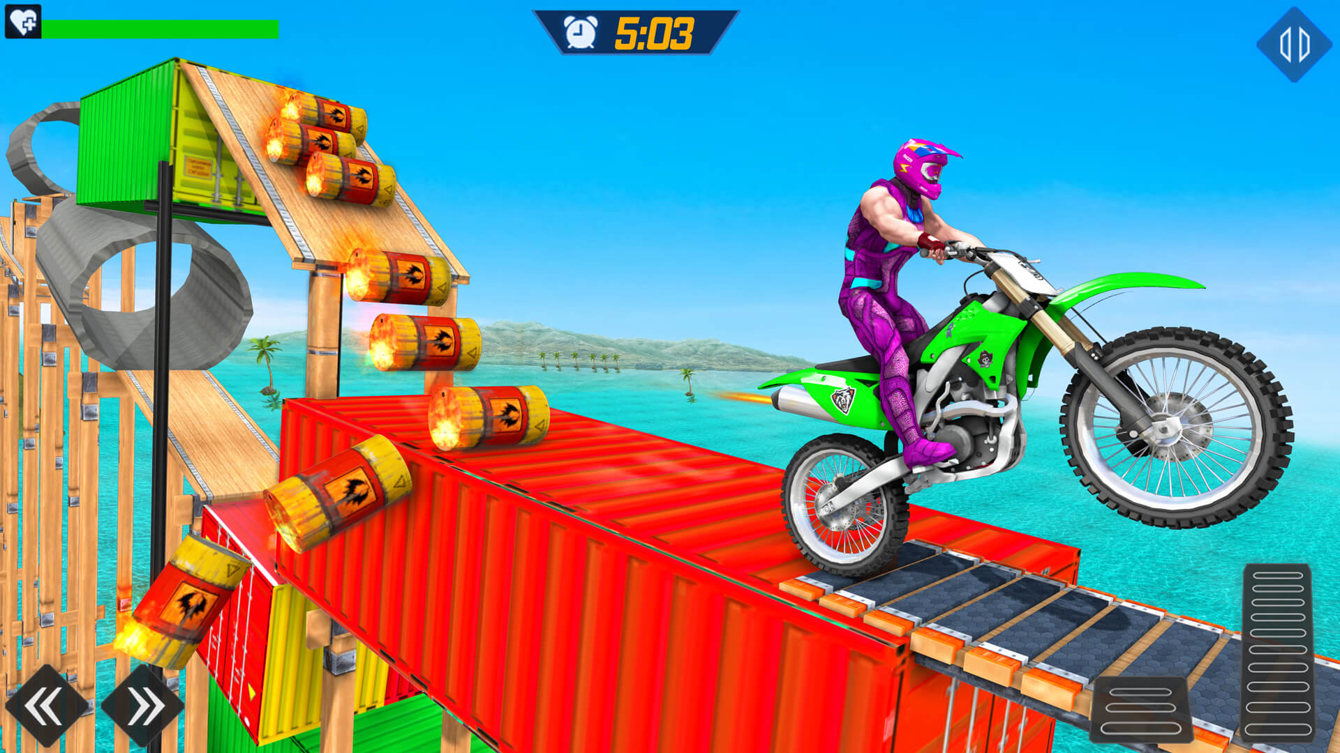 اسکرین شات 4 بازی Superhero Bike 3D : Bike Games