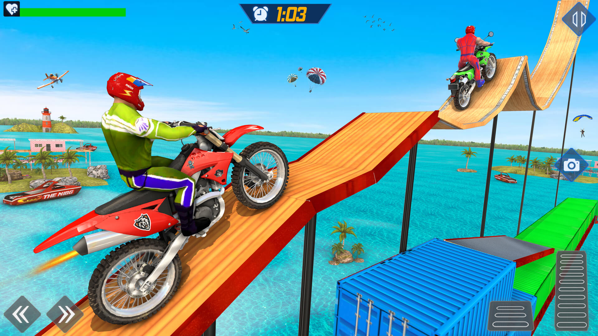 اسکرین شات 5 بازی Superhero Bike 3D : Bike Games