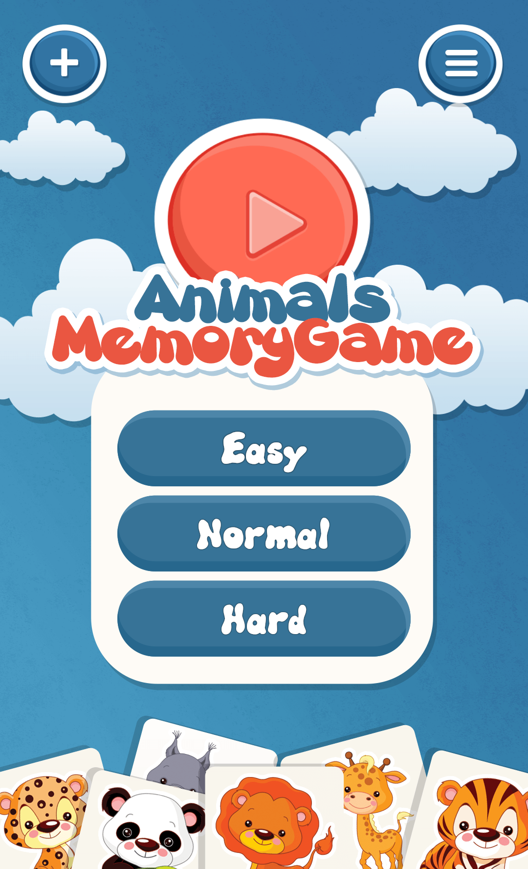 اسکرین شات 1 بازی Animals memory game for kids