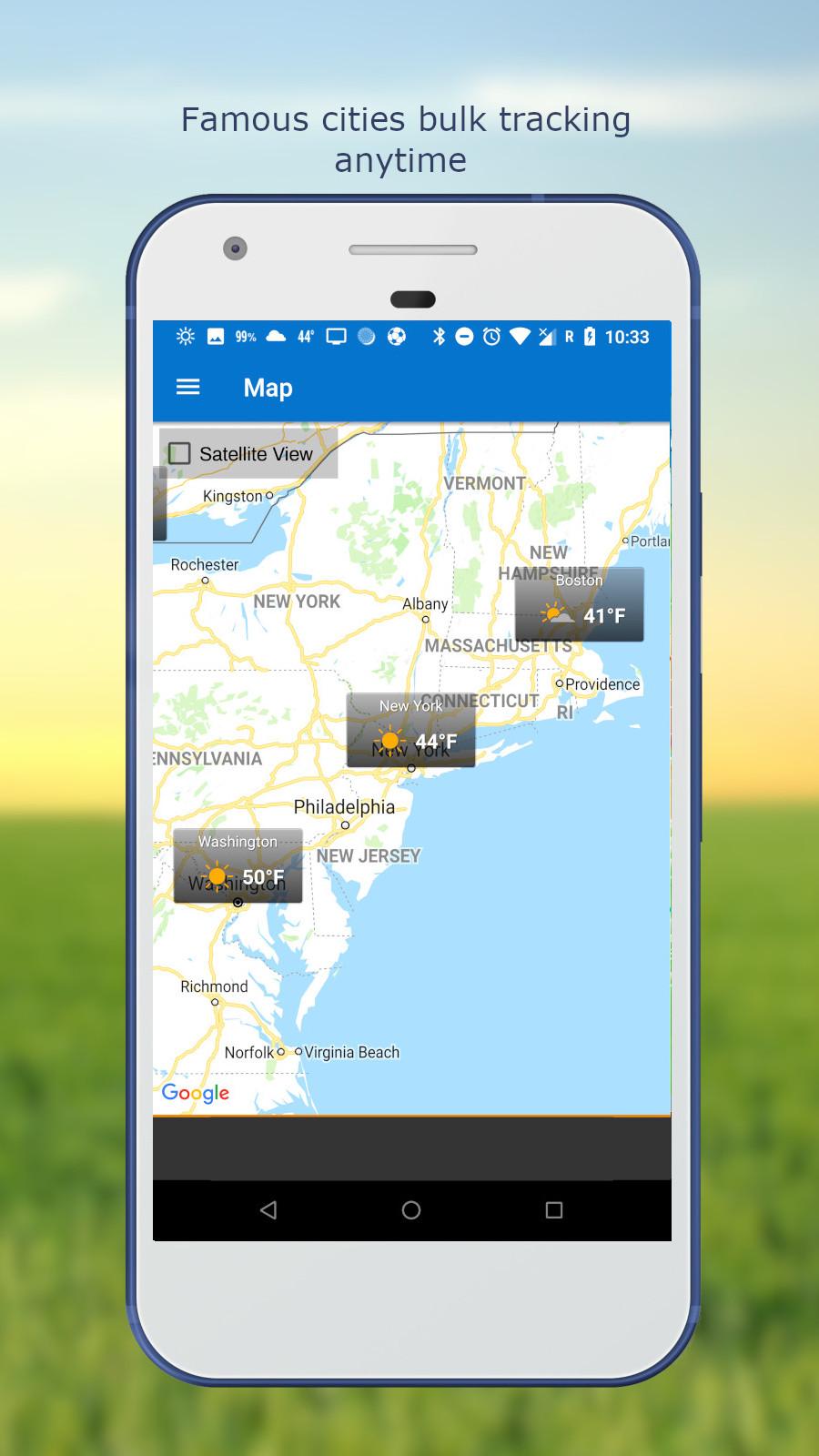 اسکرین شات 7 برنامه Weather & Clock Widget