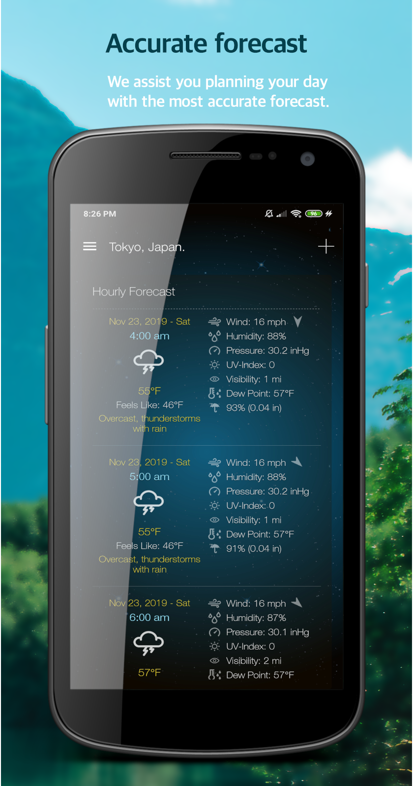 اسکرین شات 6 برنامه Weather Advanced for Android