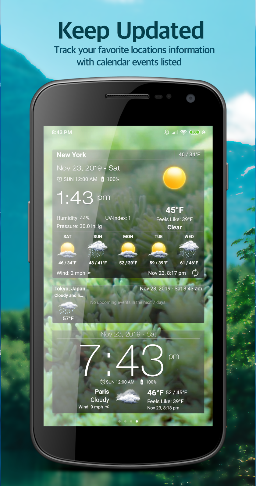 اسکرین شات 3 برنامه Weather Advanced for Android