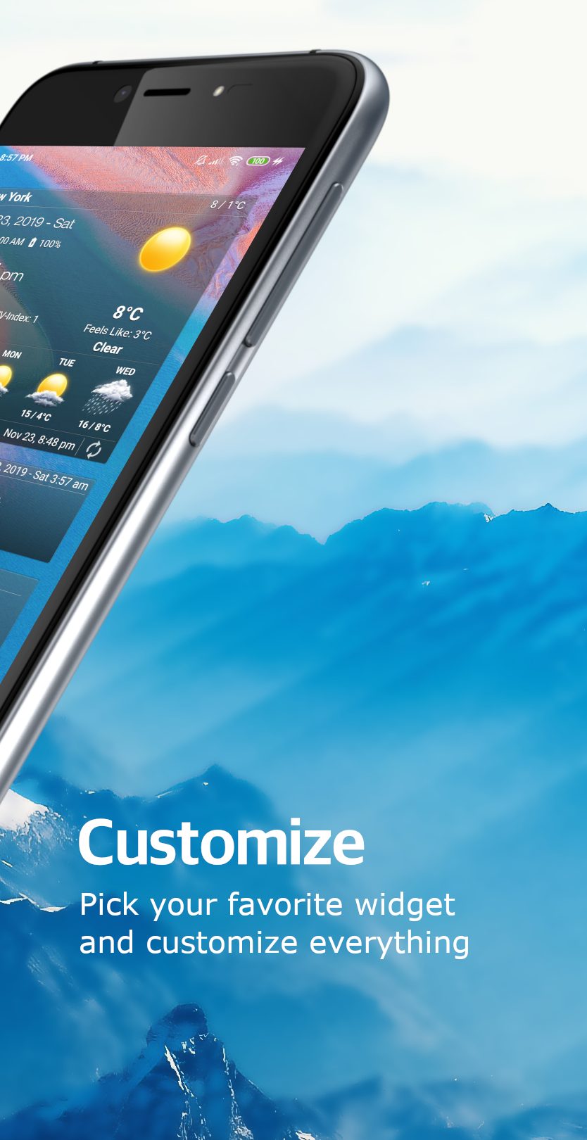 اسکرین شات 2 برنامه Weather Advanced for Android