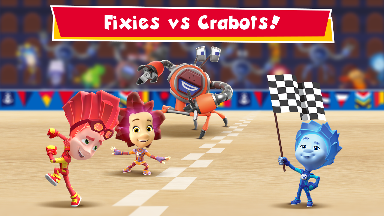 اسکرین شات 1 بازی Fixies vs Crabots: Cool Game!