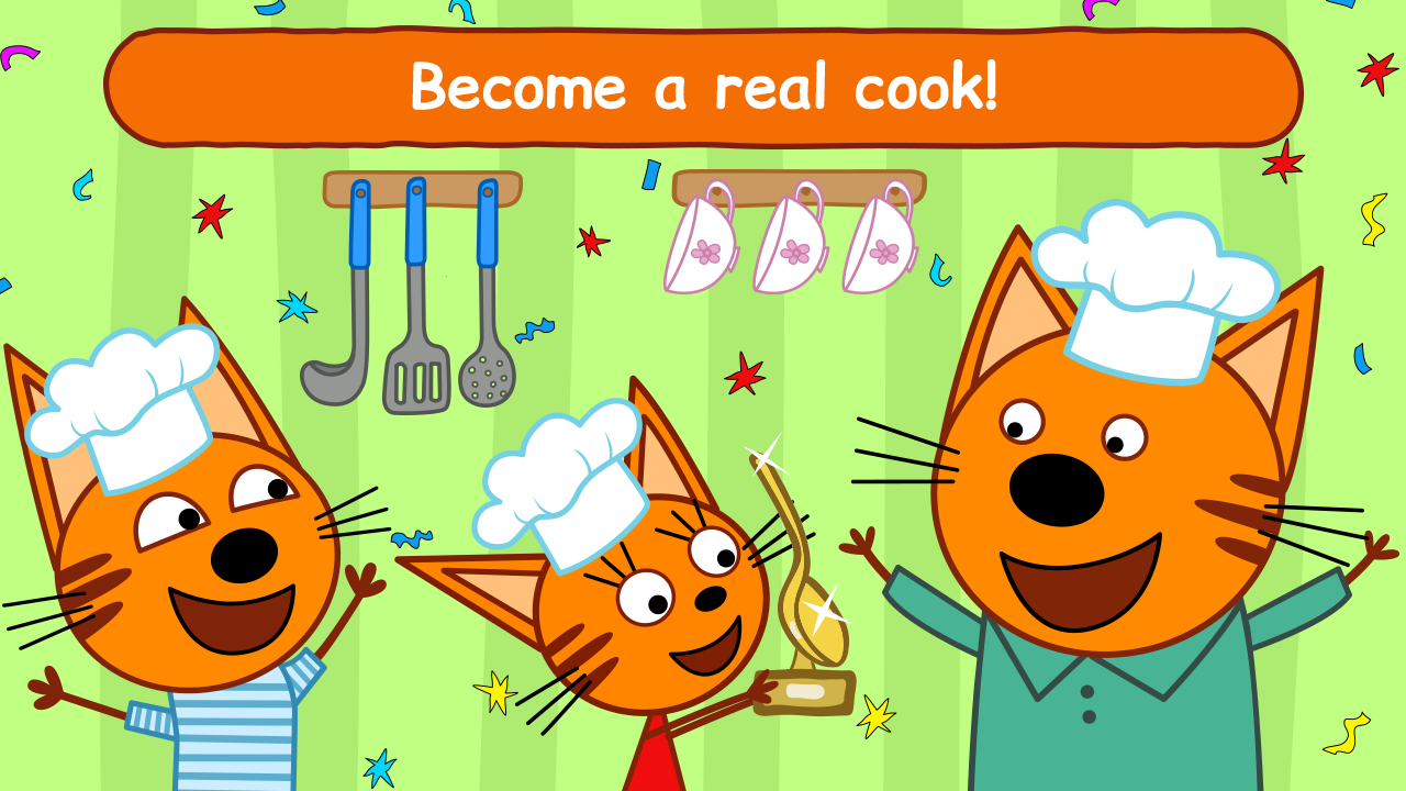 اسکرین شات 1 بازی برنامه آشپزی Kid-E-Cats