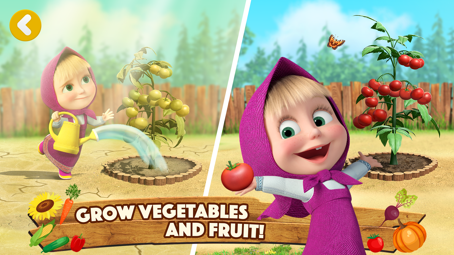 اسکرین شات 3 بازی Masha and the Bear: Farm Games
