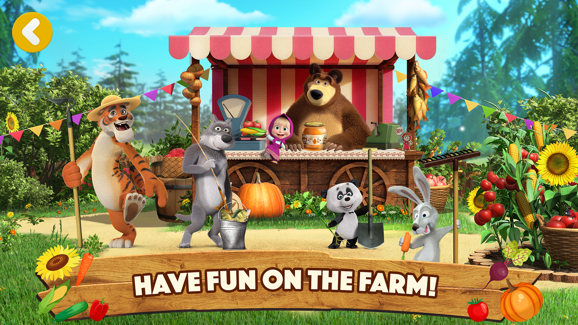 اسکرین شات 7 بازی Masha and the Bear: Farm Games