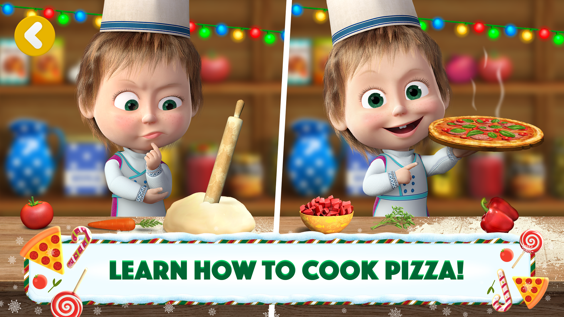 اسکرین شات 3 بازی Masha and the Bear Pizza Maker