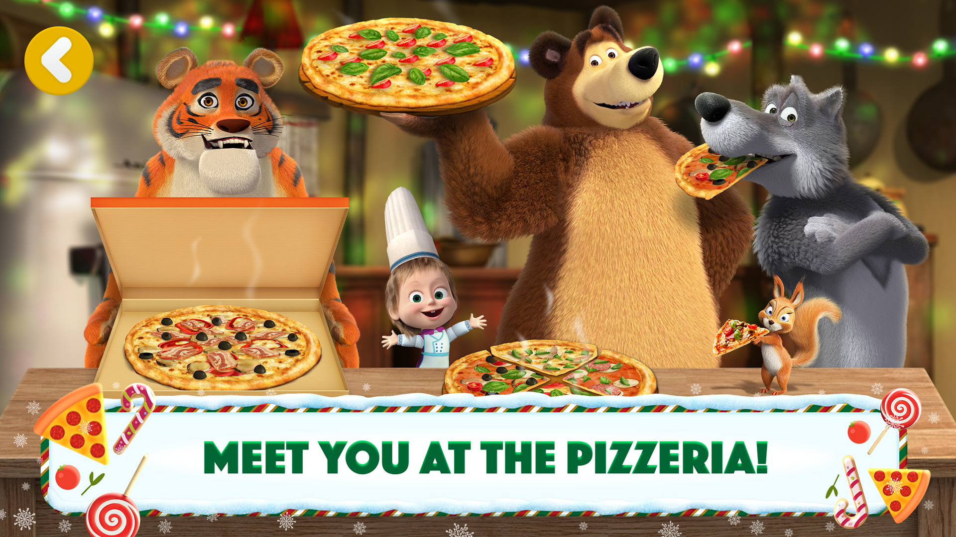اسکرین شات 6 بازی Masha and the Bear Pizza Maker