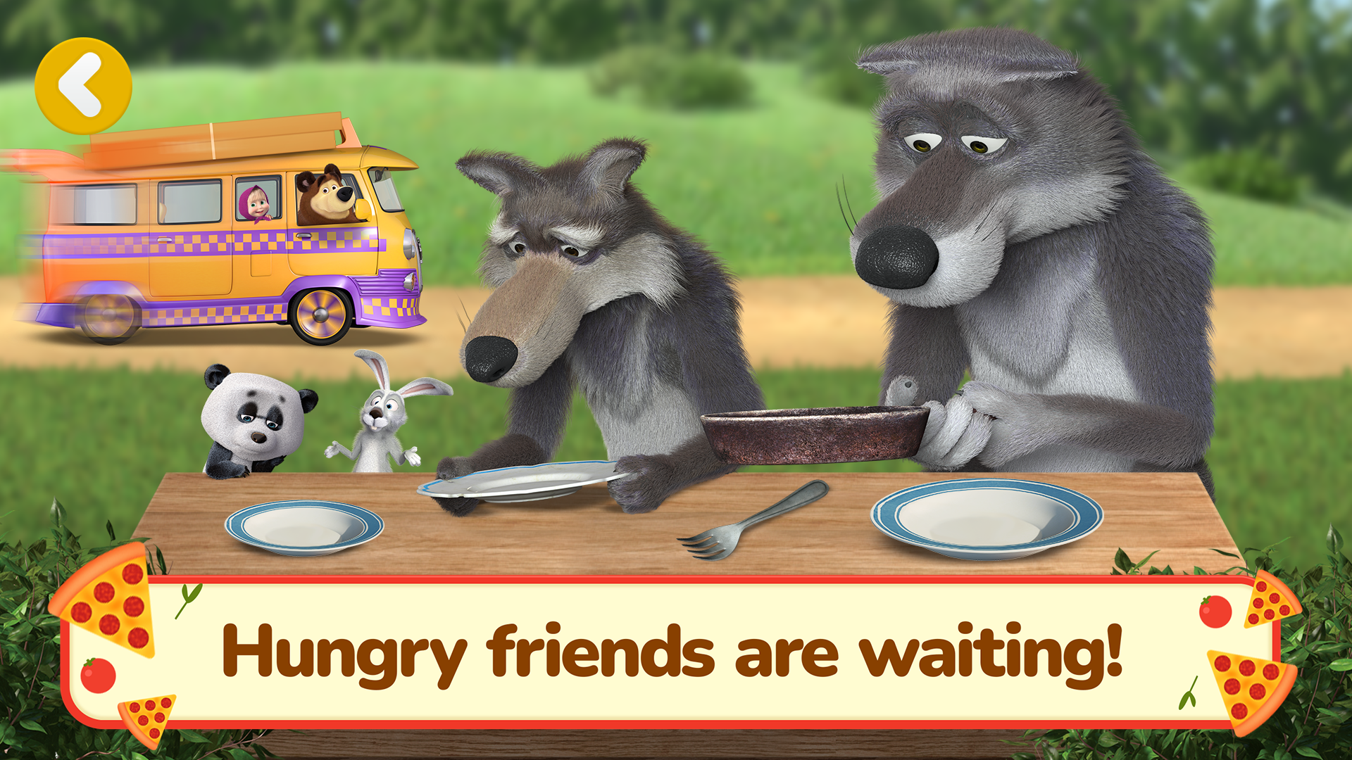 اسکرین شات 5 بازی Masha and the Bear Pizza Maker