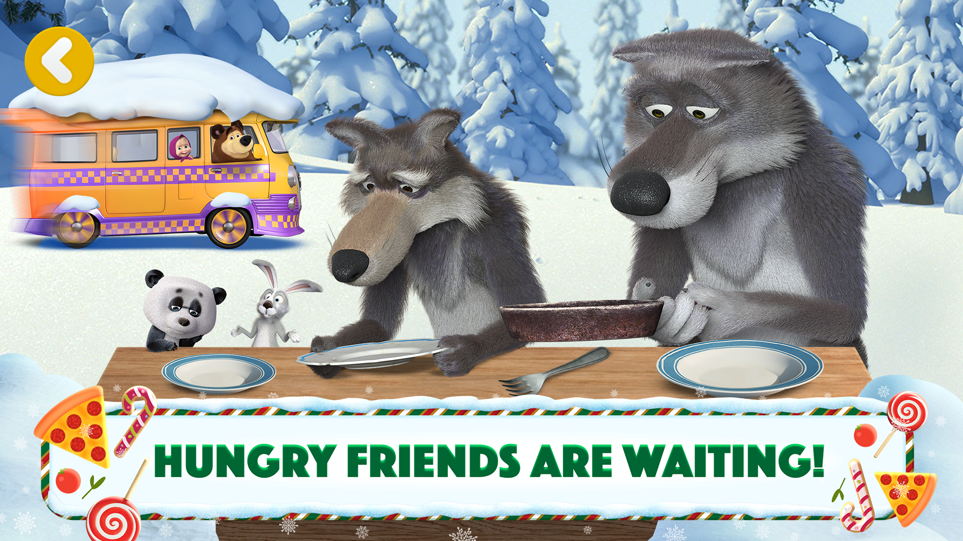 اسکرین شات 5 بازی Masha and the Bear Pizza Maker