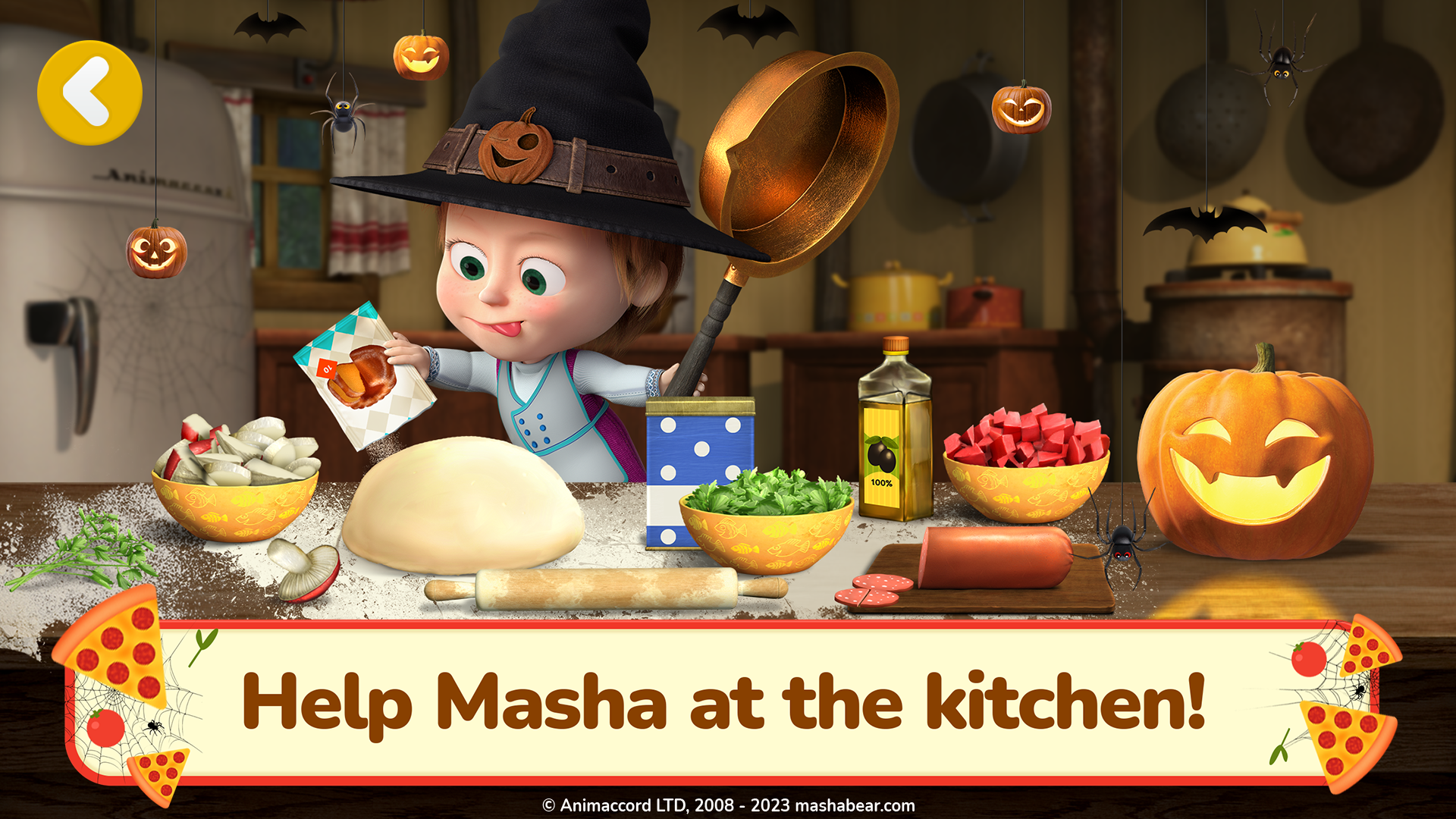 اسکرین شات 1 بازی Masha and the Bear Pizza Maker