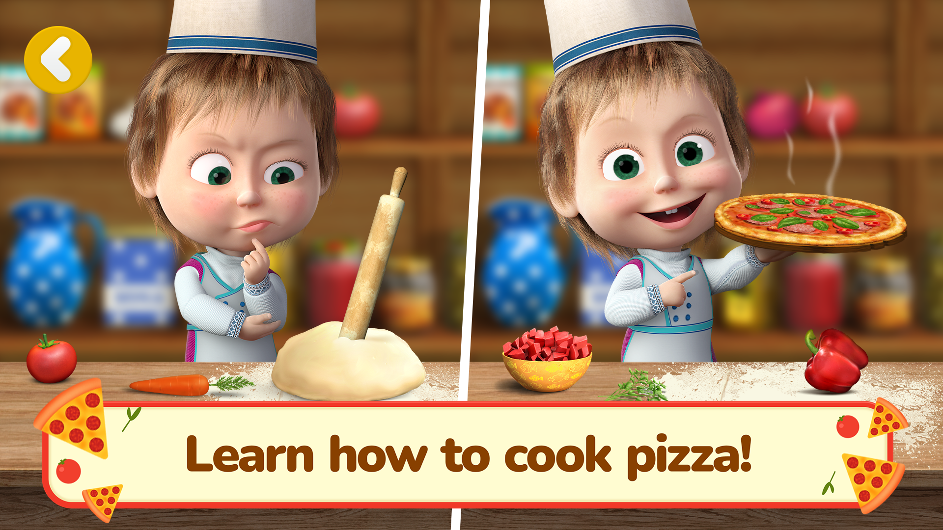 اسکرین شات 4 بازی Masha and the Bear Pizza Maker