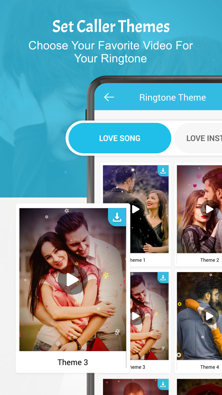 اسکرین شات 5 برنامه Love Video Ringtone For Call