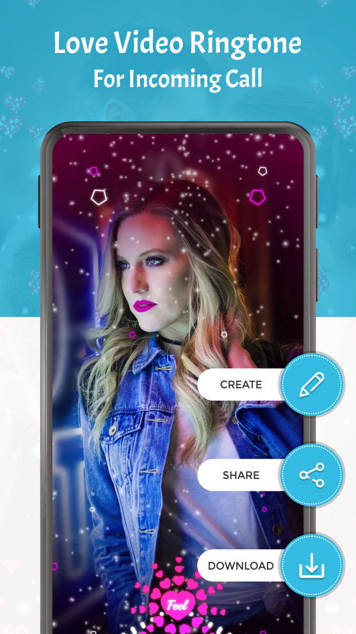 اسکرین شات 4 برنامه Love Video Ringtone For Call