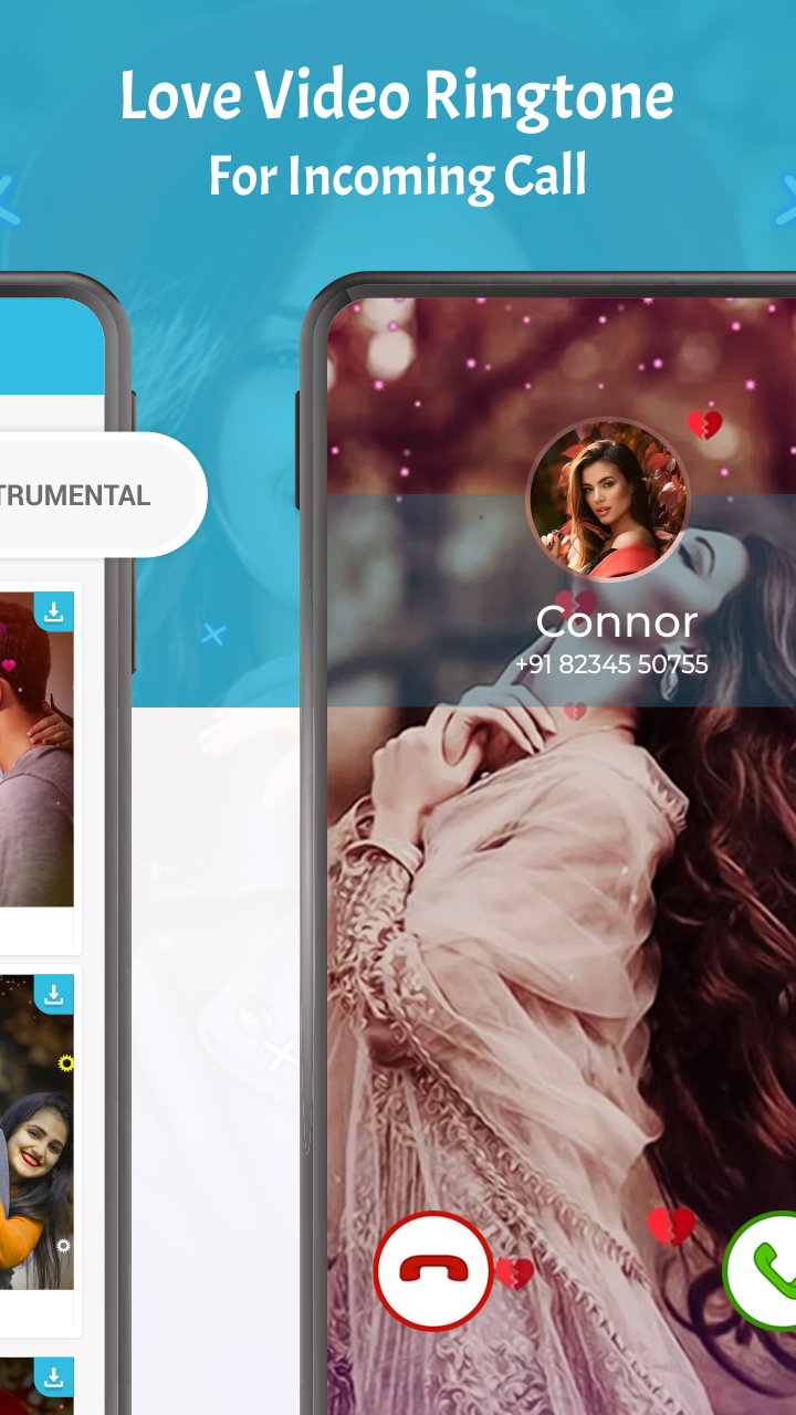 اسکرین شات 6 برنامه Love Video Ringtone For Call