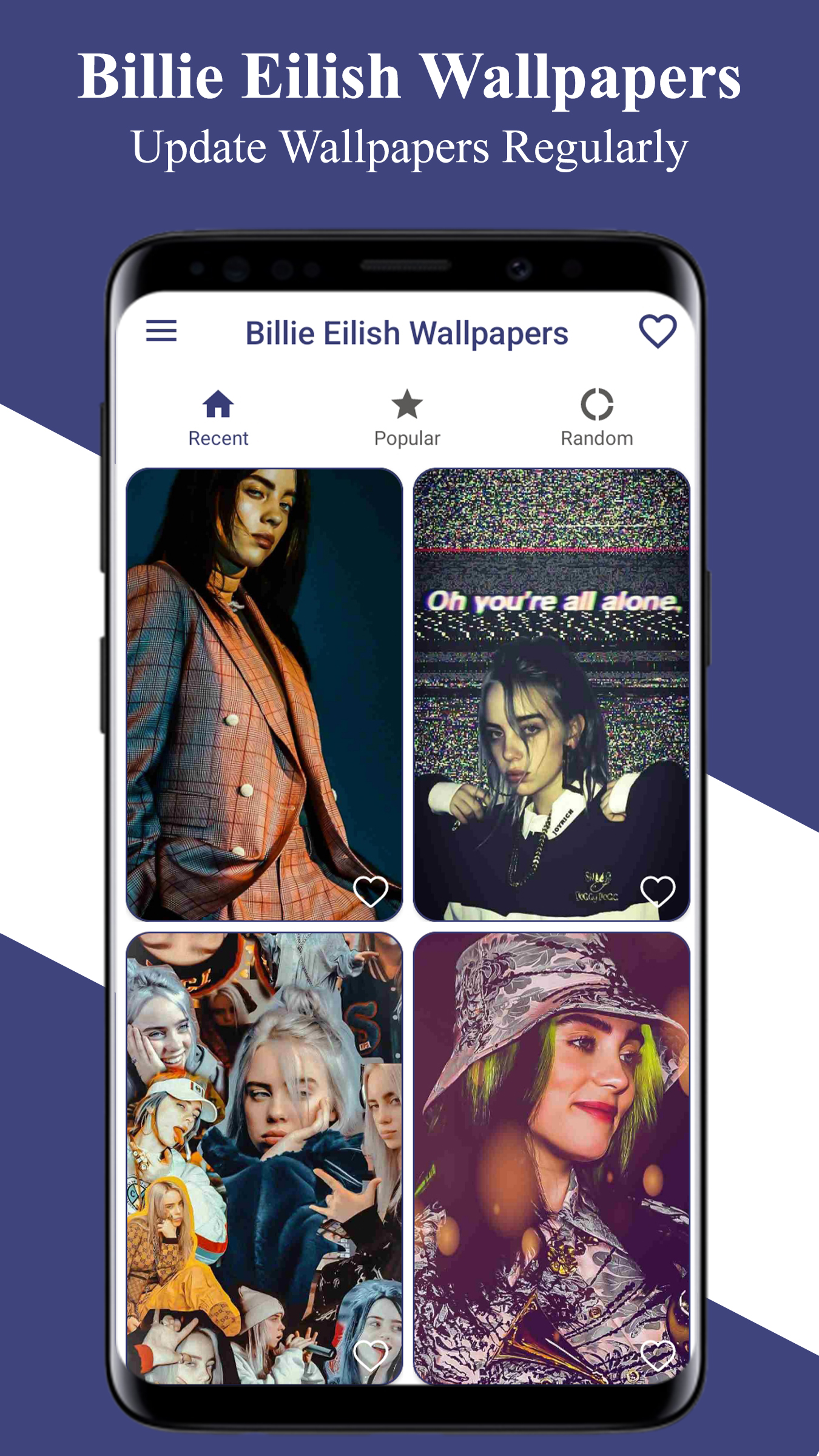 اسکرین شات 1 برنامه Billie Eilish Wallpapers 2023