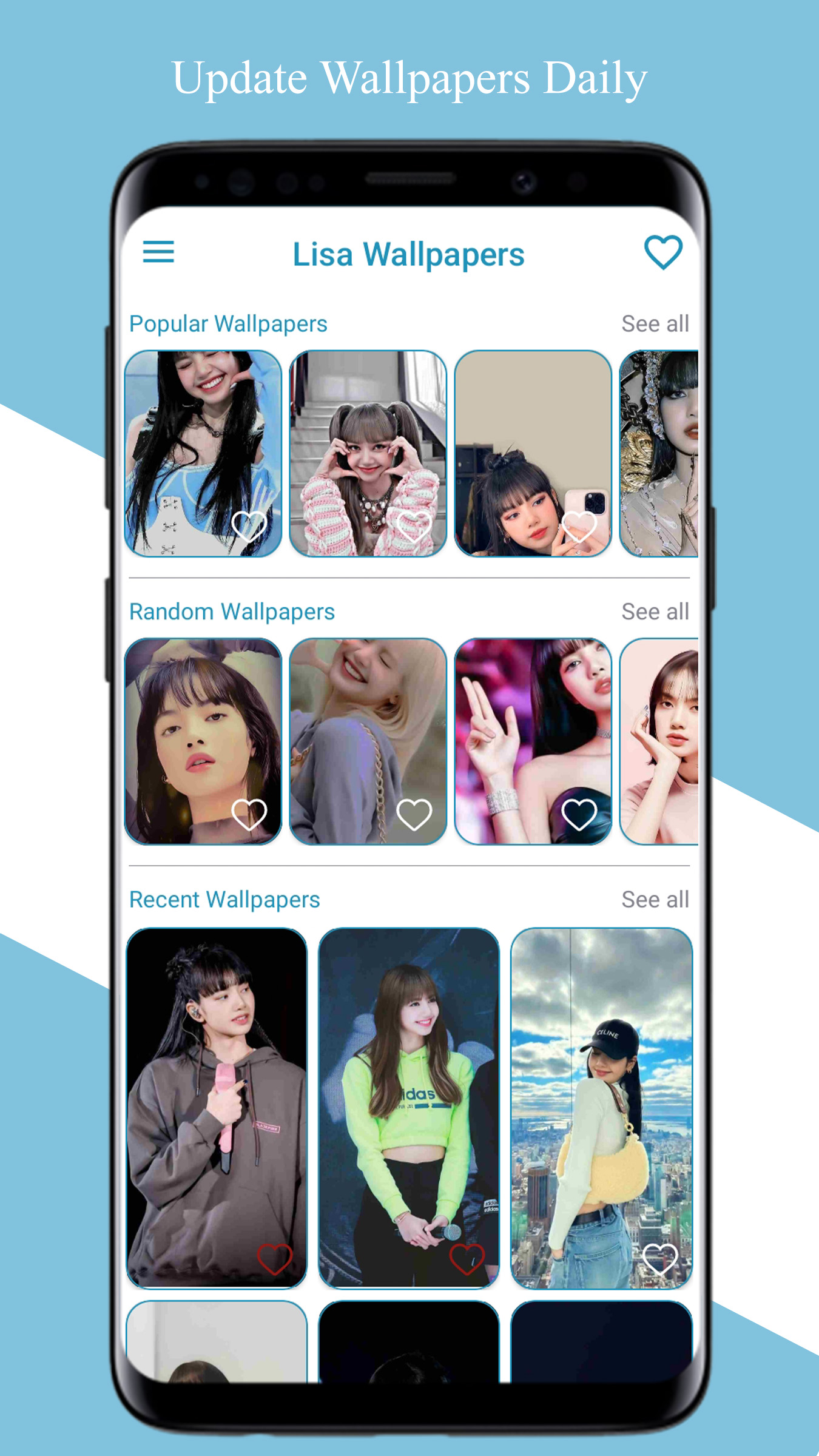 اسکرین شات 1 برنامه Lisa Blackpink Wallpapers 2024