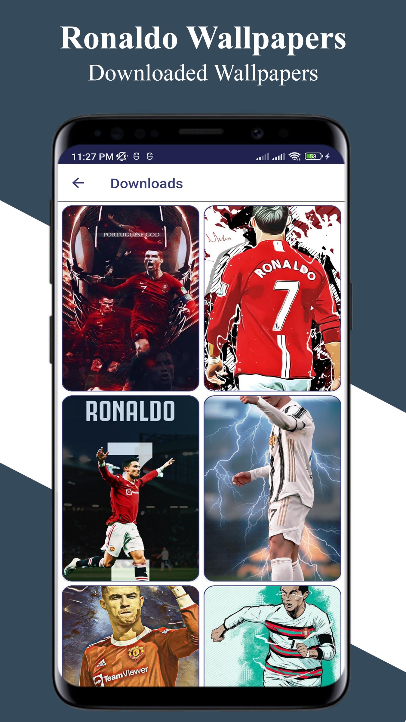 اسکرین شات 6 برنامه Ronaldo Wallpapers 2024 HD 4K