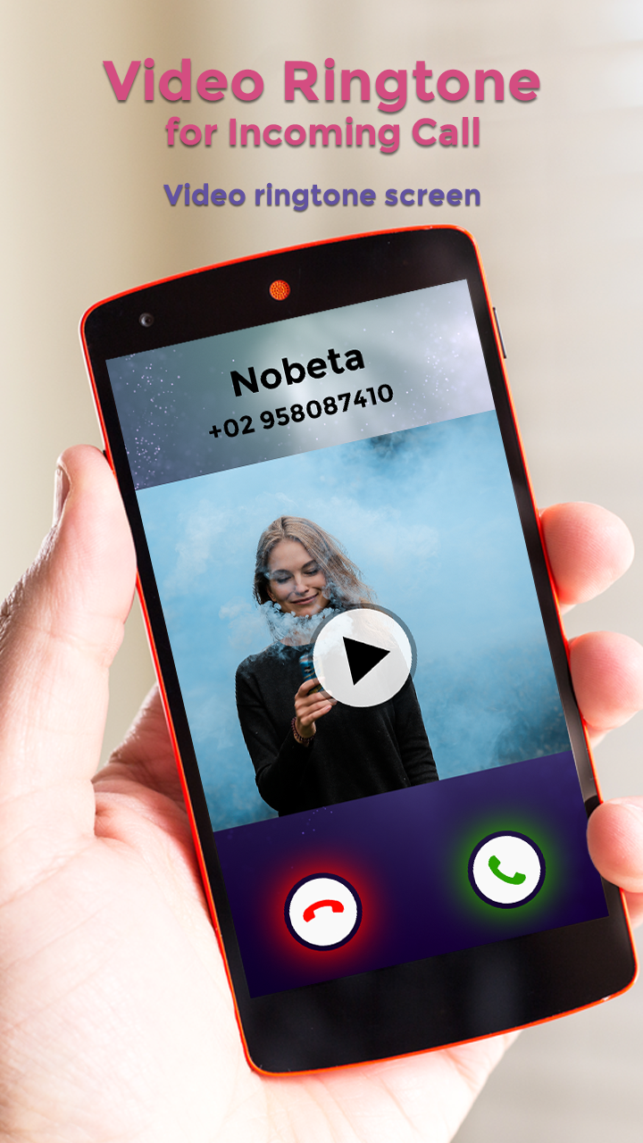 اسکرین شات 1 برنامه Video Ringtone for Incoming Ca