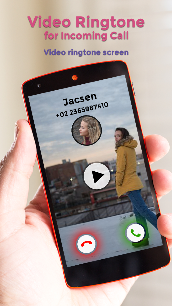 اسکرین شات 4 برنامه Video Ringtone for Incoming Ca
