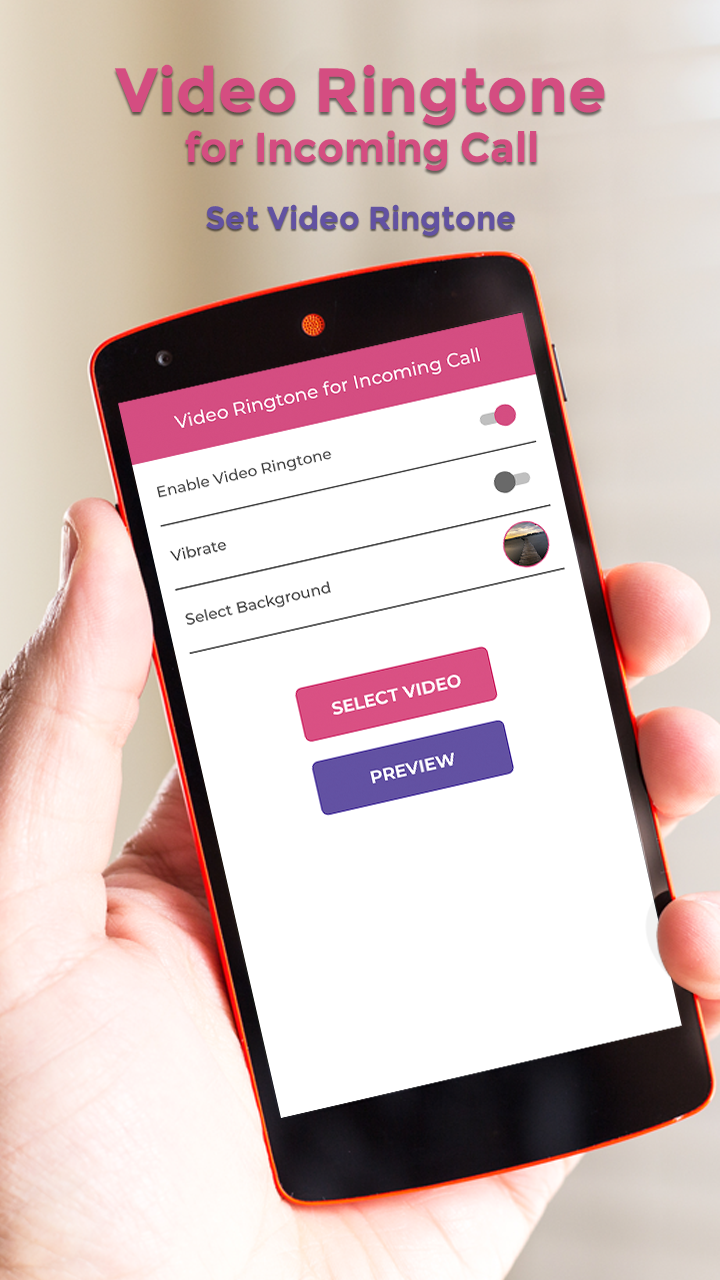 اسکرین شات 7 برنامه Video Ringtone for Incoming Ca