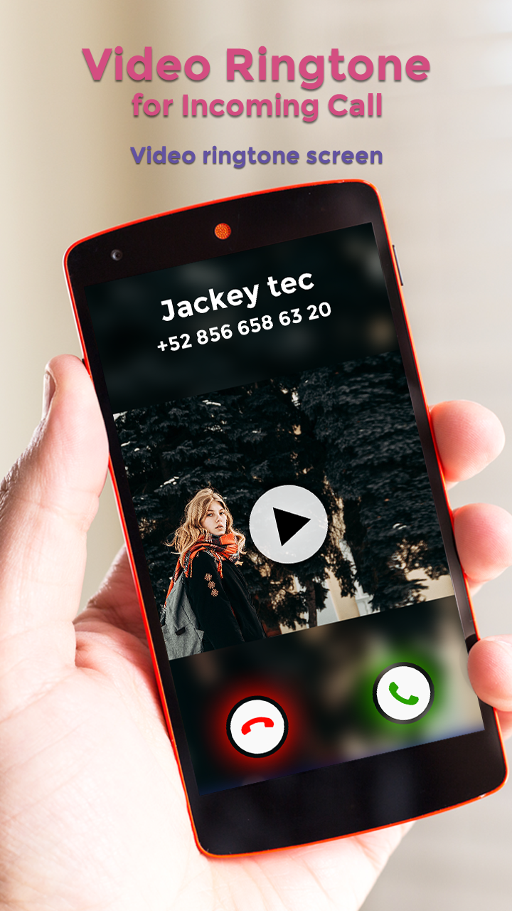 اسکرین شات 3 برنامه Video Ringtone for Incoming Ca