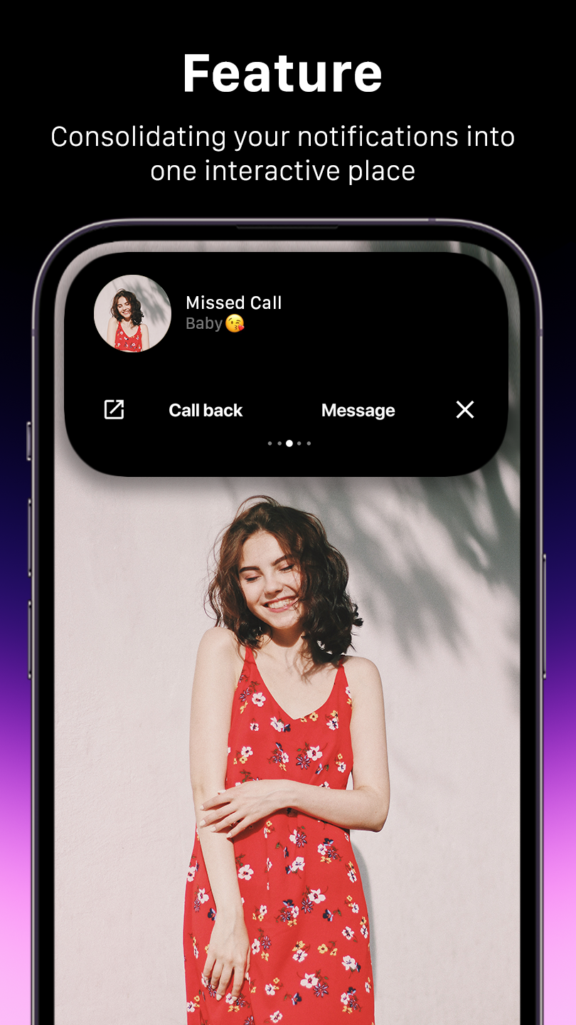 اسکرین شات 2 برنامه Dynamic Island for iphone 16