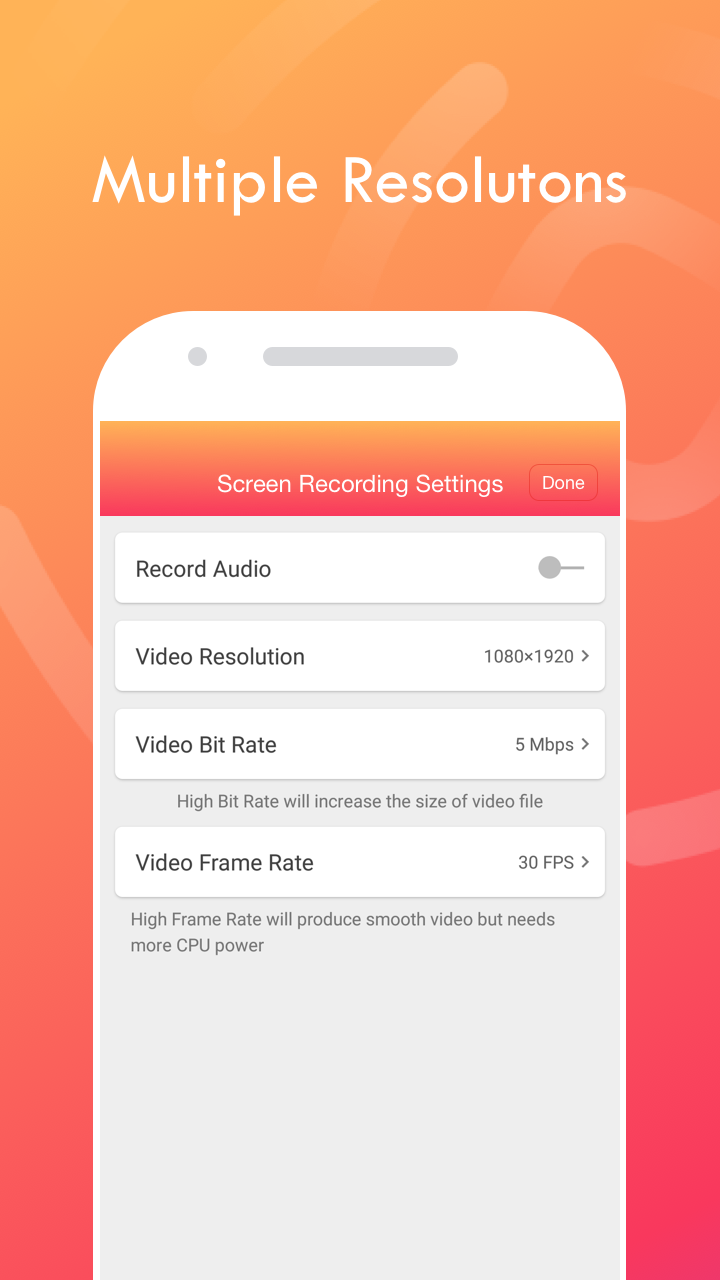 اسکرین شات برنامه RecorderZ - Screen Recorder by 3