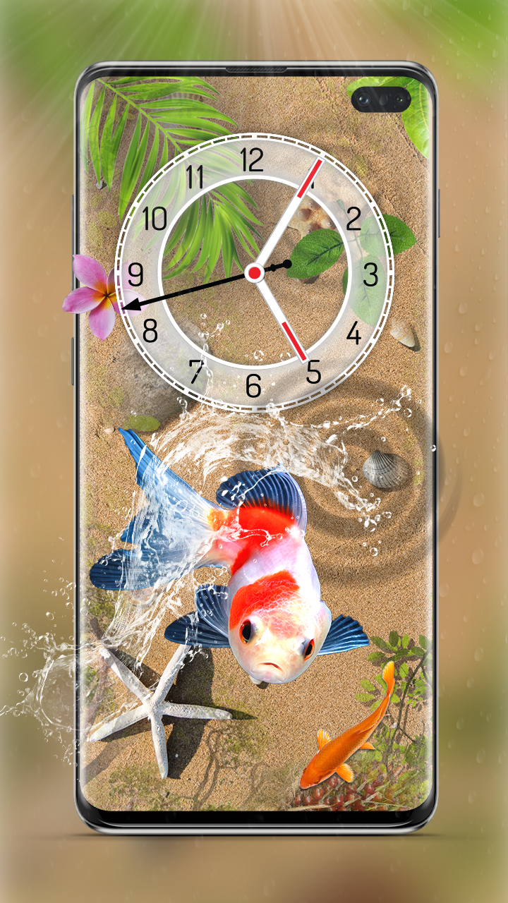 اسکرین شات 3 برنامه Fish Live Wallpaper Aquarium