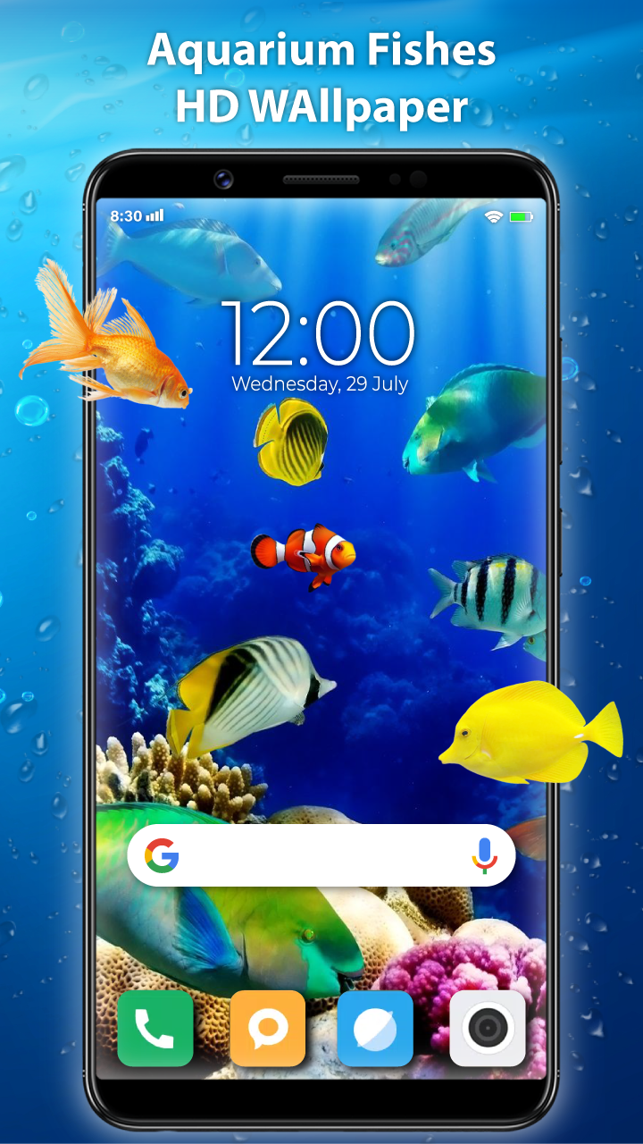 اسکرین شات 5 برنامه Koi Fish Live Wallpaper 3D