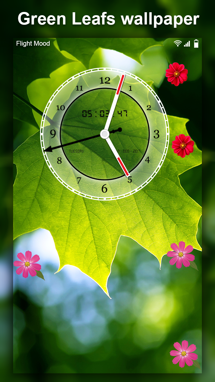 اسکرین شات 2 برنامه Green Leaf Live Wallpaper HD