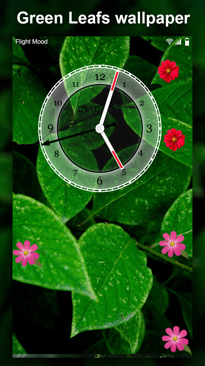 اسکرین شات 1 برنامه Green Leaf Live Wallpaper HD
