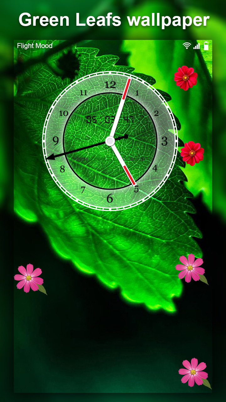 اسکرین شات 5 برنامه Green Leaf Live Wallpaper HD