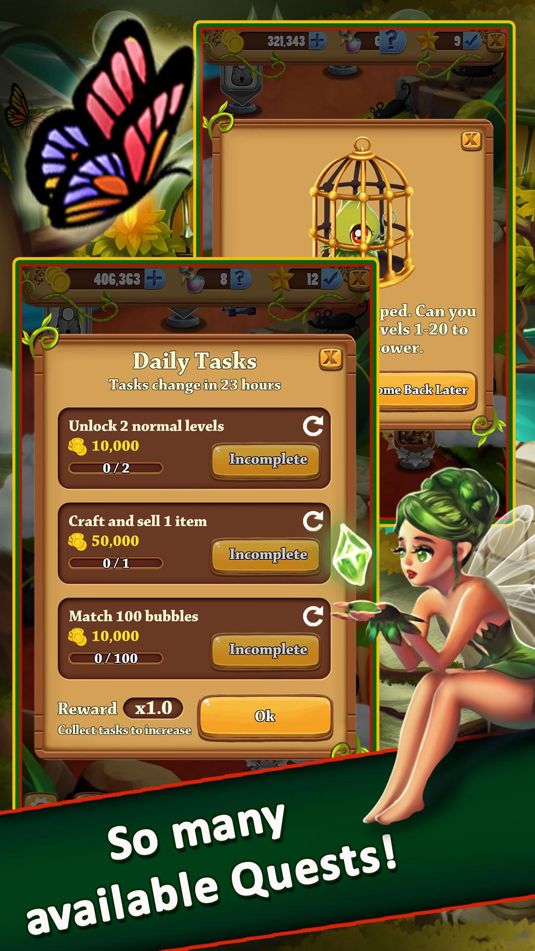 اسکرین شات 8 بازی Bubble Pop - Elven Quest