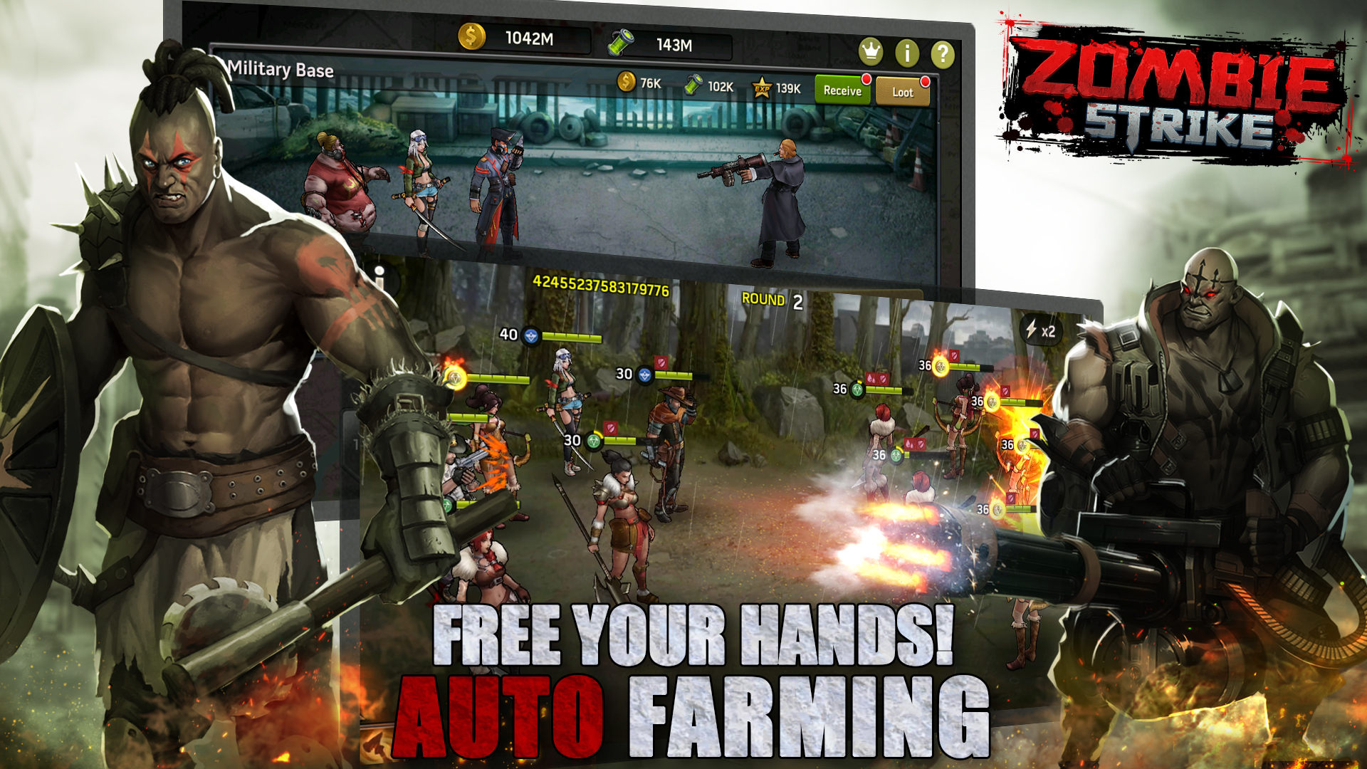 اسکرین شات 5 بازی Zombie Strike：last war AFK RPG