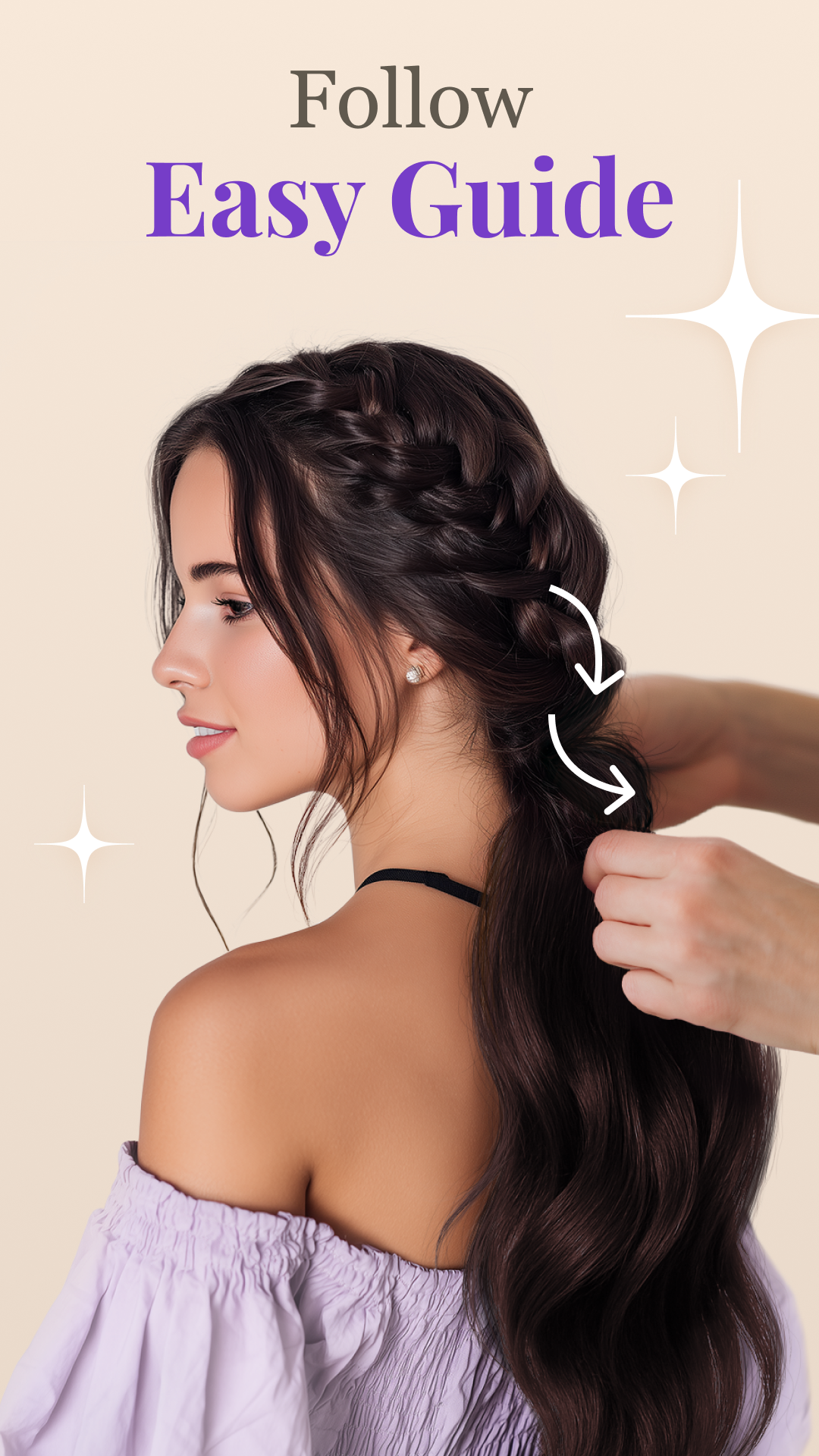 اسکرین شات 4 برنامه Step by Step Hairstyle App
