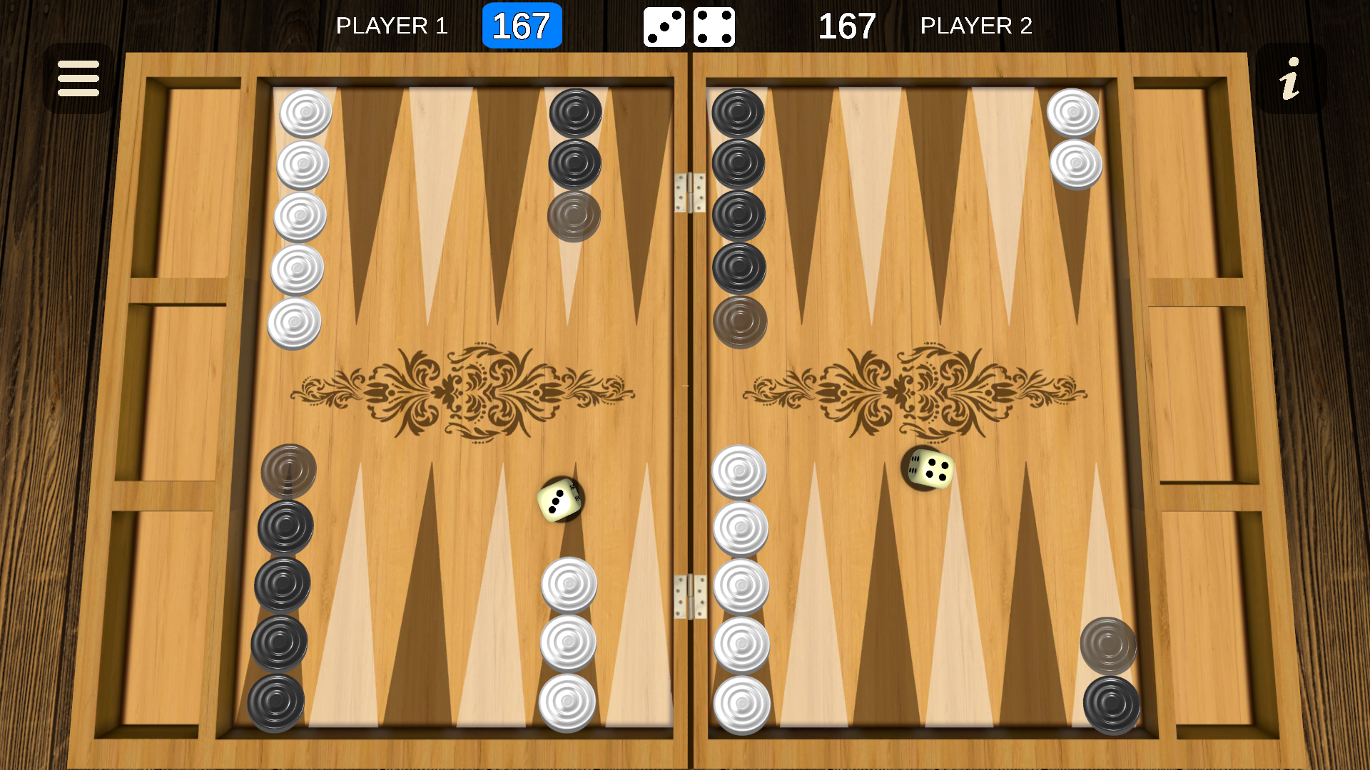 اسکرین شات 1 بازی Backgammon - Two player