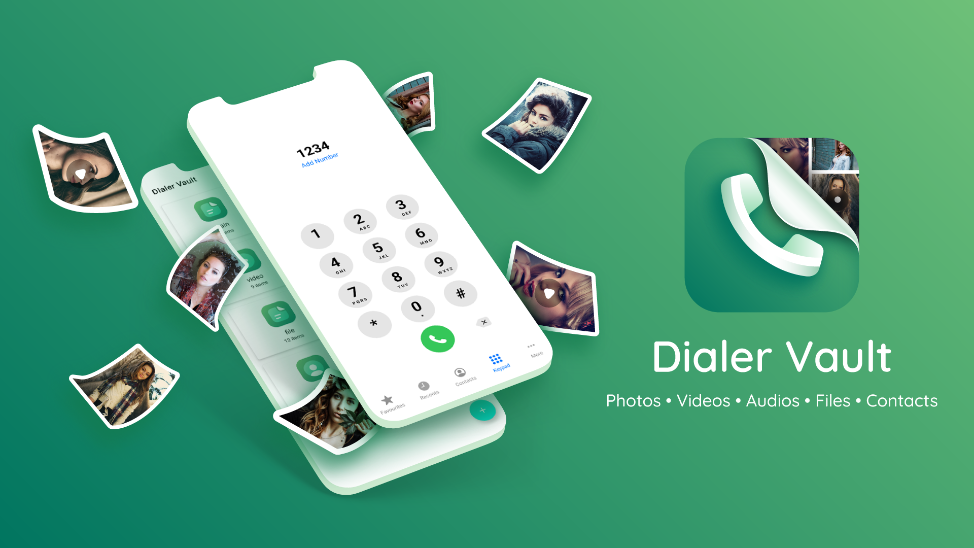 اسکرین شات 1 برنامه Dialer Vault Hide Photo Video