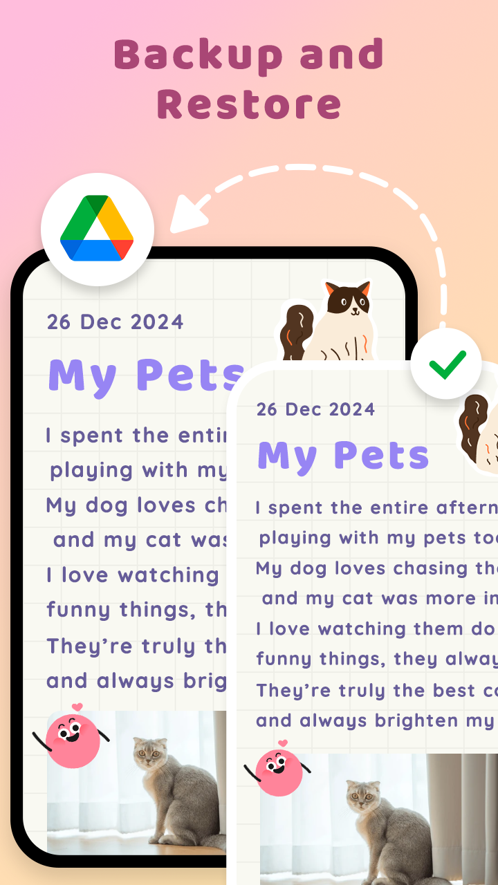 اسکرین شات 8 برنامه My Diary With Lock: Mood Diary