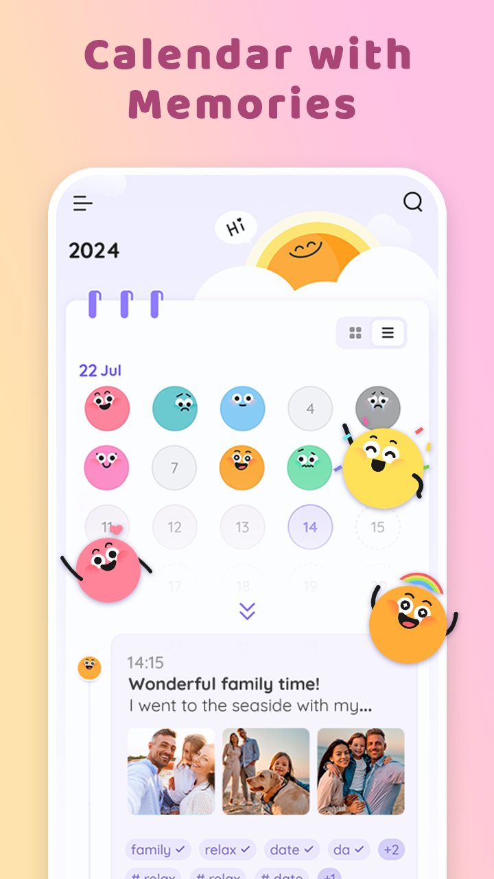 اسکرین شات 7 برنامه My Diary With Lock: Mood Diary