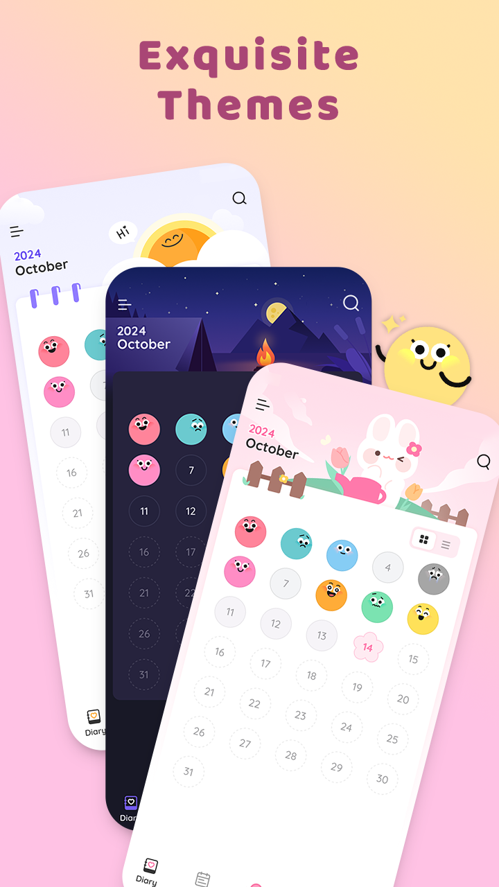 اسکرین شات 6 برنامه My Diary With Lock: Mood Diary