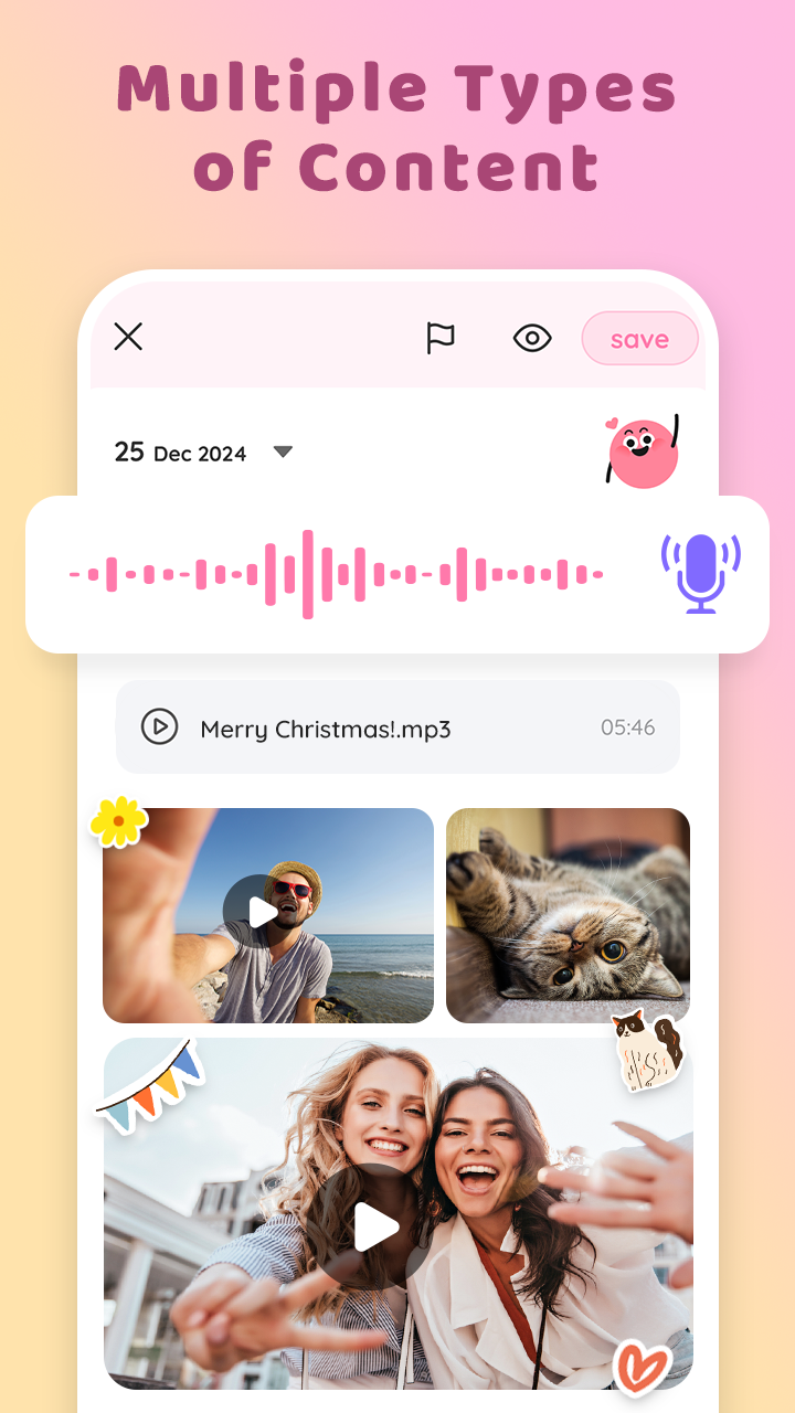 اسکرین شات 5 برنامه My Diary With Lock: Mood Diary